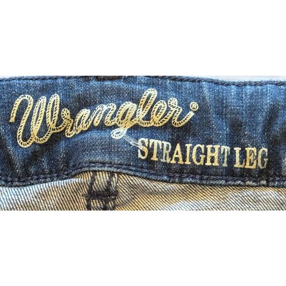 Wrangler Jeans Women 3 Blue Western Rodeo Cowgirl Straight Leg Denim‎ Outdoor - Picture 5 of 8